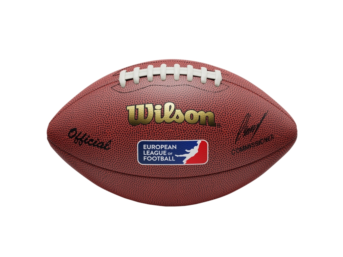 Balón réplica de la Liga Europea WF4013701XB, unisex, Wilson American Footballs (marrón 9 EU)