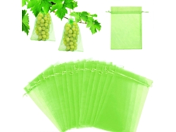 Bolsa Protectora De Frutas 60 Piezas 20x30cm Organza Con Cordón Para Uvas Manzanas Peras Contra Avispas Moscas Insectos Aves