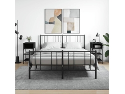 Mesitas de Noche 2Pzs 35X34,5X70Cm Derivados de Madera Negro