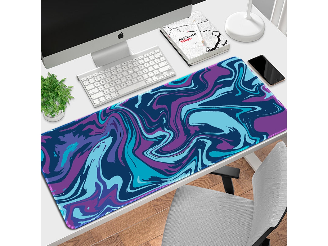 Alfombrilla de ratón para juegos, grande y extra larga (b 22) Hexinyigjly (80 x 30 cm)