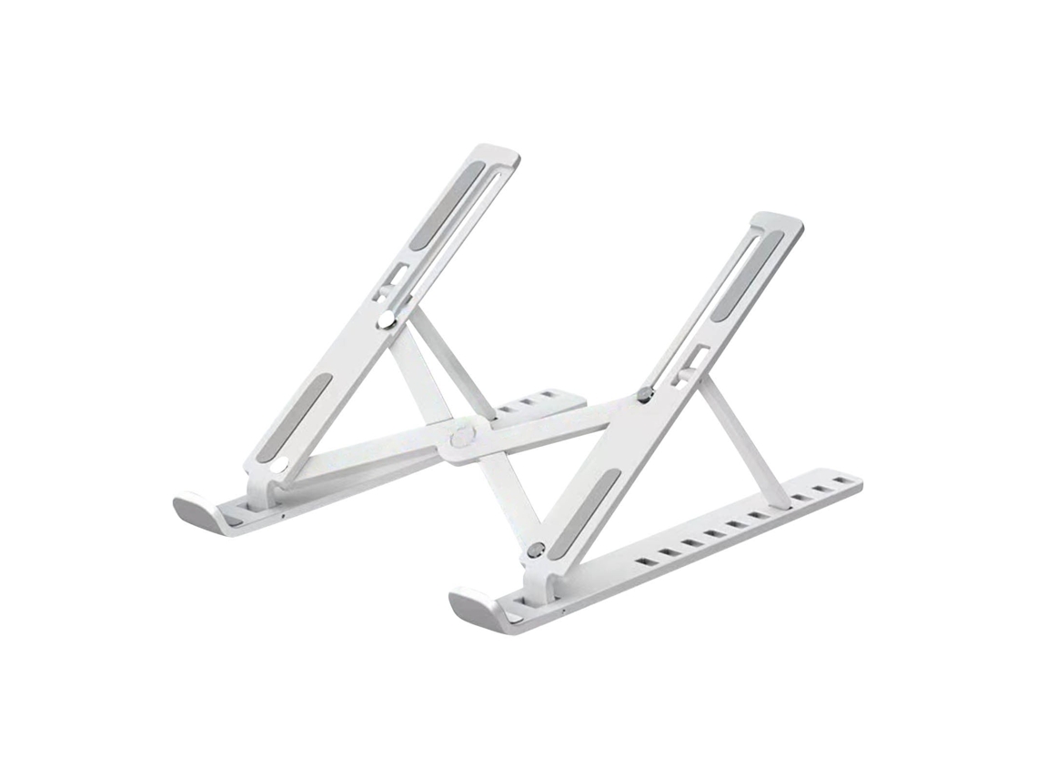 Soporte para portátil con altura ajustable y base de refrigeración plegable (blanco) Czhhmart