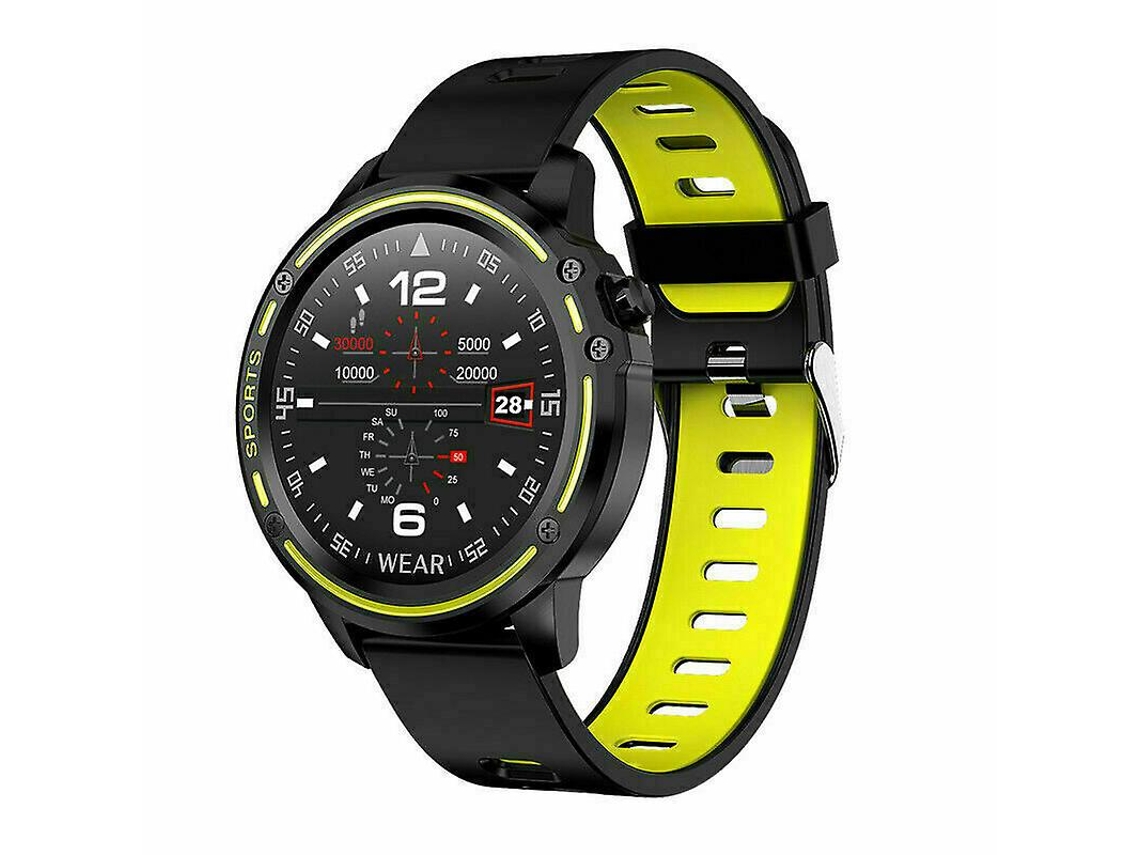Reloj deportivo inteligente L8 con ECG, PPG, presión arterial, frecuencia cardíaca, IP68, Bluetooth, Ly Ebike