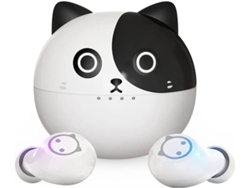 Audífonos Inalámbricos Chronus Kids Con Diseño De Gato, Intraauriculares Estéreo Hifi Tws, Para Niños Y Adultos, 36 Horas De Reproducción, B