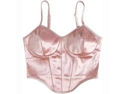 2026-top Crop De Seda Para Mujer Con Diseño De Cintura Y Envolvente Para El Pecho, Estilo Sexy Y Moda