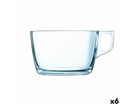 Taza Luminarc Nuevo Grande Transparente Vidrio (500 ml) (6 Unidades)