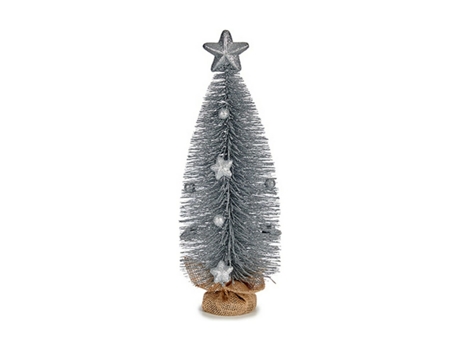 Árbol de Navidad Com Estrela Prateado 13 X 41 X 13 cm