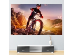 Pantalla de proyección ZRUXE de 92 pulgadas, formato 16:9, 199 x 112 cm, plegable, HD anti-luz | ZRUXE