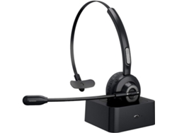 RNEMITERY Auriculares inalámbricos profesionales para negocios con micrófono, sonido nítido, cancelación de ruido ambiental y carga rápida para oficina, hogar y