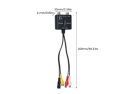 Modulador Vhf Ntsc Ch3 De Av A Rf Controlado Por Convertidor Coaxial Pll Plug And Play Abs