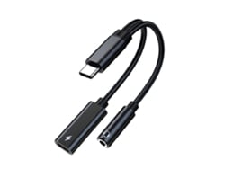 Adaptador 2 En 1 Usb-c A Auriculares De 3,5 Mm Con Carga, Pd60w, Decodificación Hifi, Alc4050