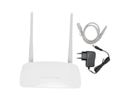 Roteador Sem Fio 300mbps Com 2 Antenas 5dbi, Controle De Acesso E Criptografia De Segurança, Plugue Eu 100-240v