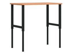Banco De Trabajo VIDAXL Marrón Haya (100x60x(71,5-98)cm)
