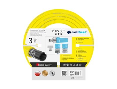 Set de riego PLUS de diámetro 12,5mm con una longitud de 25 metros
