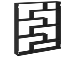 Estante de pared cúbico con 7 compartimentos en negro MAISON EXCLUSIVE