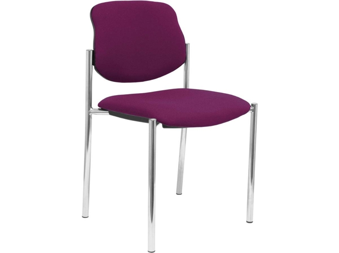 Silla de Confidente PIQUERAS Y CRESPO Villalgordo Morado y Chasis Cromo
