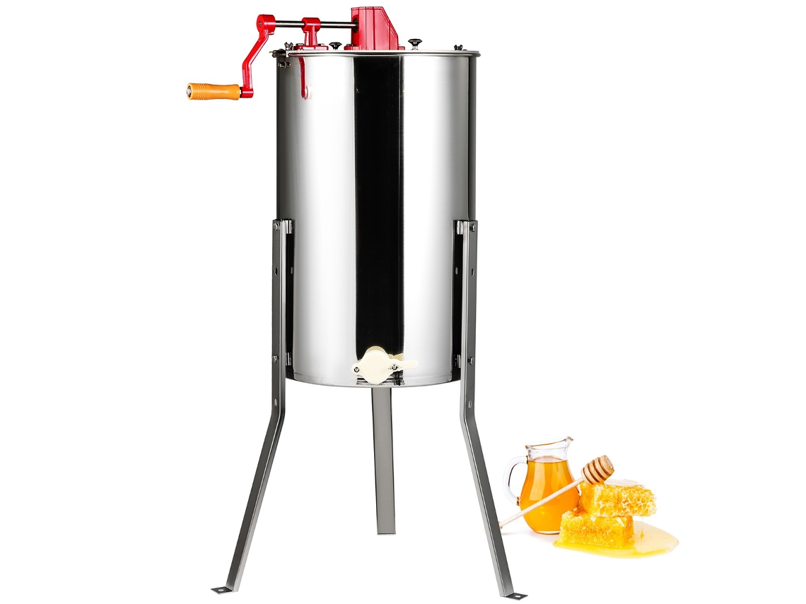 Succebuy Extractor De Miel Manual, Equipo De Apicultura, 3 Marcos, Acero Inoxidable