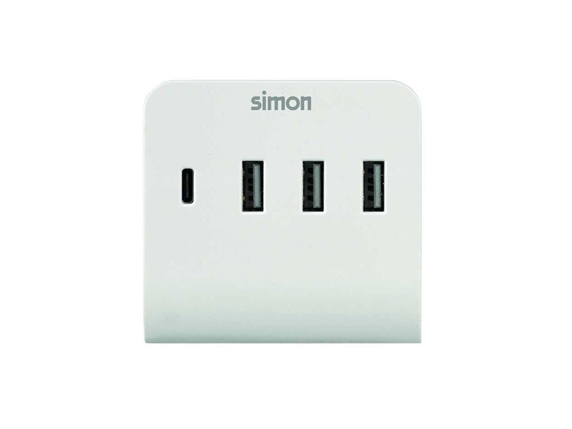 Adaptador 3 Usb a + 1 Usb C com Suporte para Smarpthone SIMON