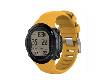 Correa de silicona para reloj inteligente Suunto D6i, color amarillo VENISYMLIS