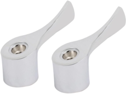Kit de grifo universal con manija de aleación de zinc y tapa de rosca, color plata, 2 piezas CHABERLU