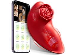 Mini Vibrador Remoto Con 7 Modos, Clip Magnético, Vibrador Para Bragas Antideslizante Para Un Placer Discreto Al Aire Libre (rojo)