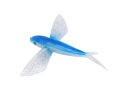 2026rebe-señuelo Artificial De Pescado Volador Forma Silicona Blanda Para Pesca En Mar Barco Azul