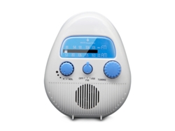 Radio Portátil Am/fm Para Ducha, Radio Fm Inalámbrica Resistente Al Agua Para Baño Con Altavoz Incorporado, Radio Digital A Pilas Con