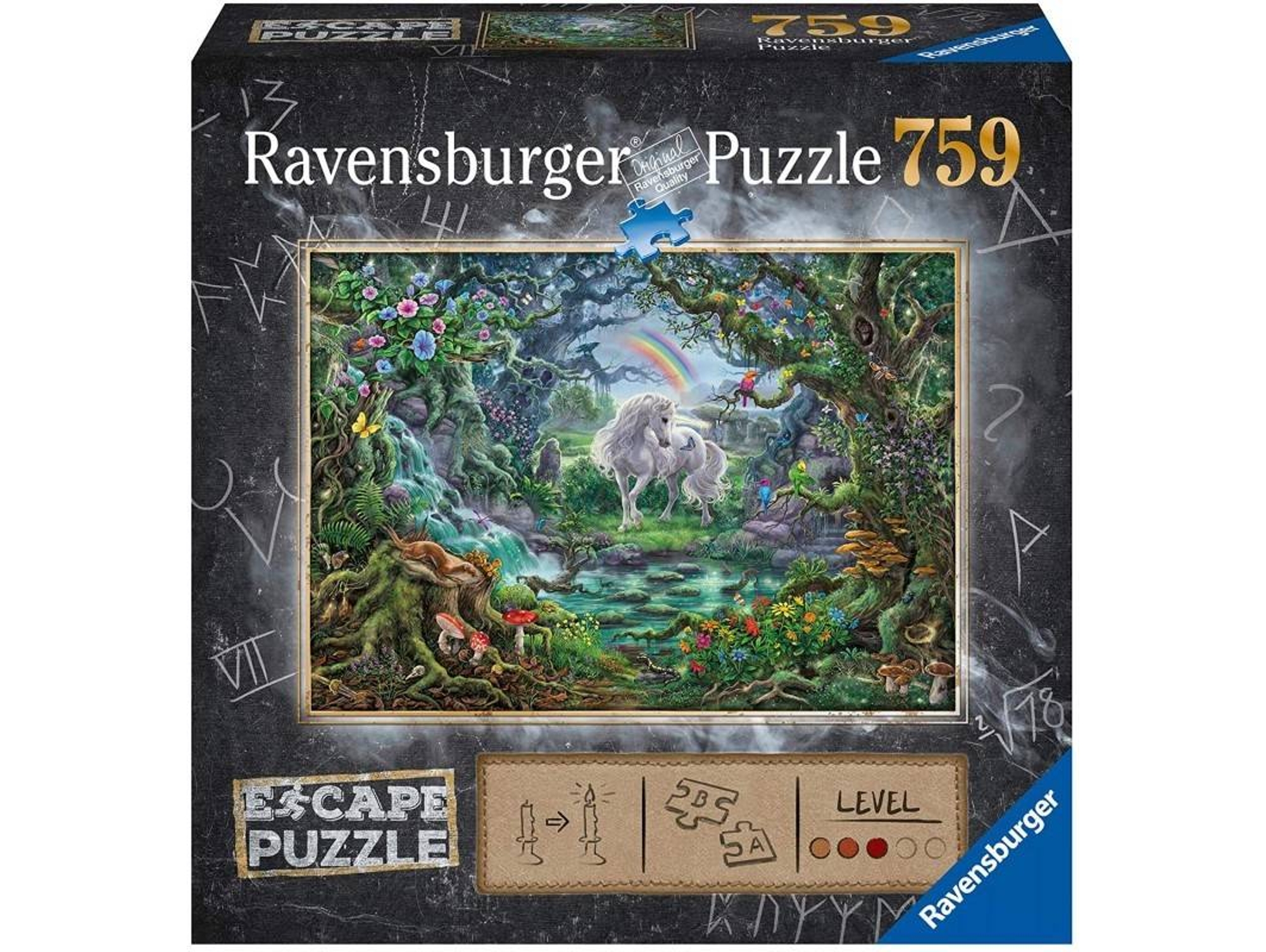 Puzzle RAVENSBURGUER Escape Unicorn (759 Piezas)