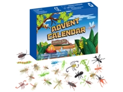 Calendario De Adviento Navideño 24 Piezas Set De Insectos Caja Regalo Para Niños Fiestas Clase