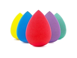 Juego de 5 esponjas de maquillaje para difuminar la base, esponjas de maquillaje multicolor Everley891