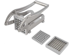 Cortador de patatas manual de acero inoxidable Rosewell para hacer patatas fritas y carne en cubos.