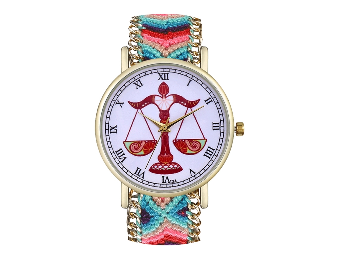 Reloj De Pulsera De Cuarzo A La Moda Con Correa De Lana, Estilo Sencillo, Esfera Redonda, Unisex.