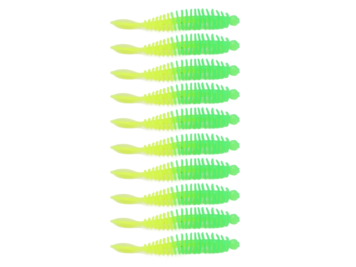 Kit de señuelos de pesca de silicona, 10 piezas