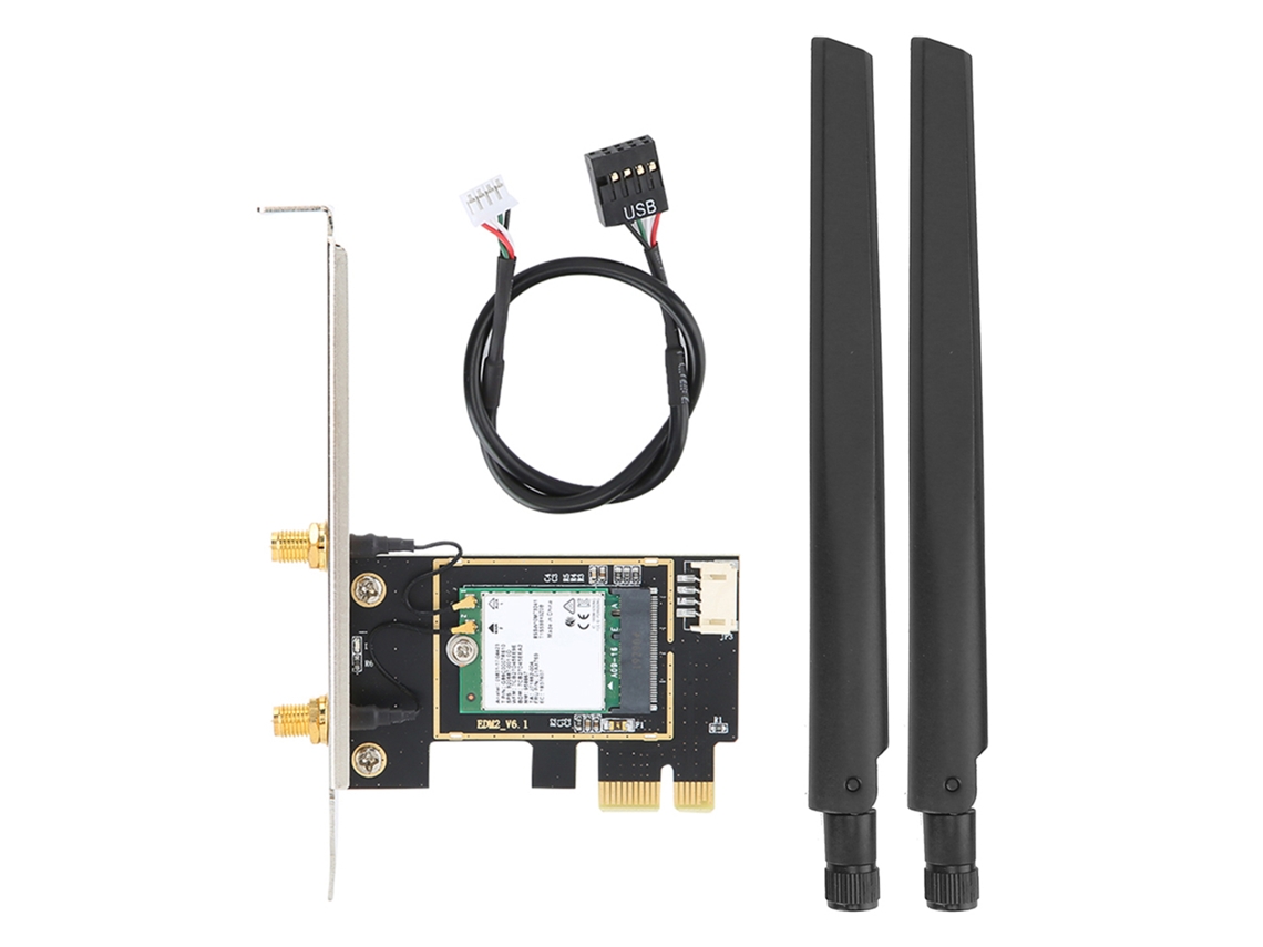 Tarjeta De Red Inalámbrica De Doble Banda Para Escritorio 1730mbps Pci E 9260ac 802.11ac Adaptador Wifi