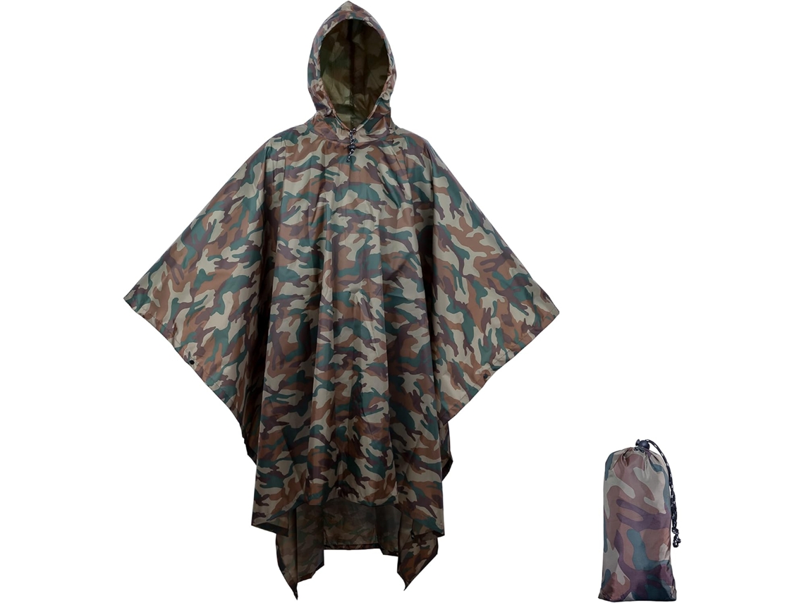 Mantos De Chuva Multifuncionais 3 Em 1 Para Homens E Mulheres (camuflagem)
