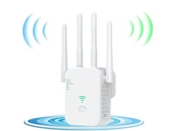 Extensor/potenciador de wifi, amplificador de señal wifi 2.4G, 4 antenas, 2 puertos LAN, repetidor wifi para Yizhood