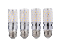 Rebe-bombillas Led Maíz E14/e27 12w Equivalente A 100w, 6000k/3000k/4000k, 1100lm, 360°, 4 Piezas, Ahorro Energético E27-12w Luz Neutra