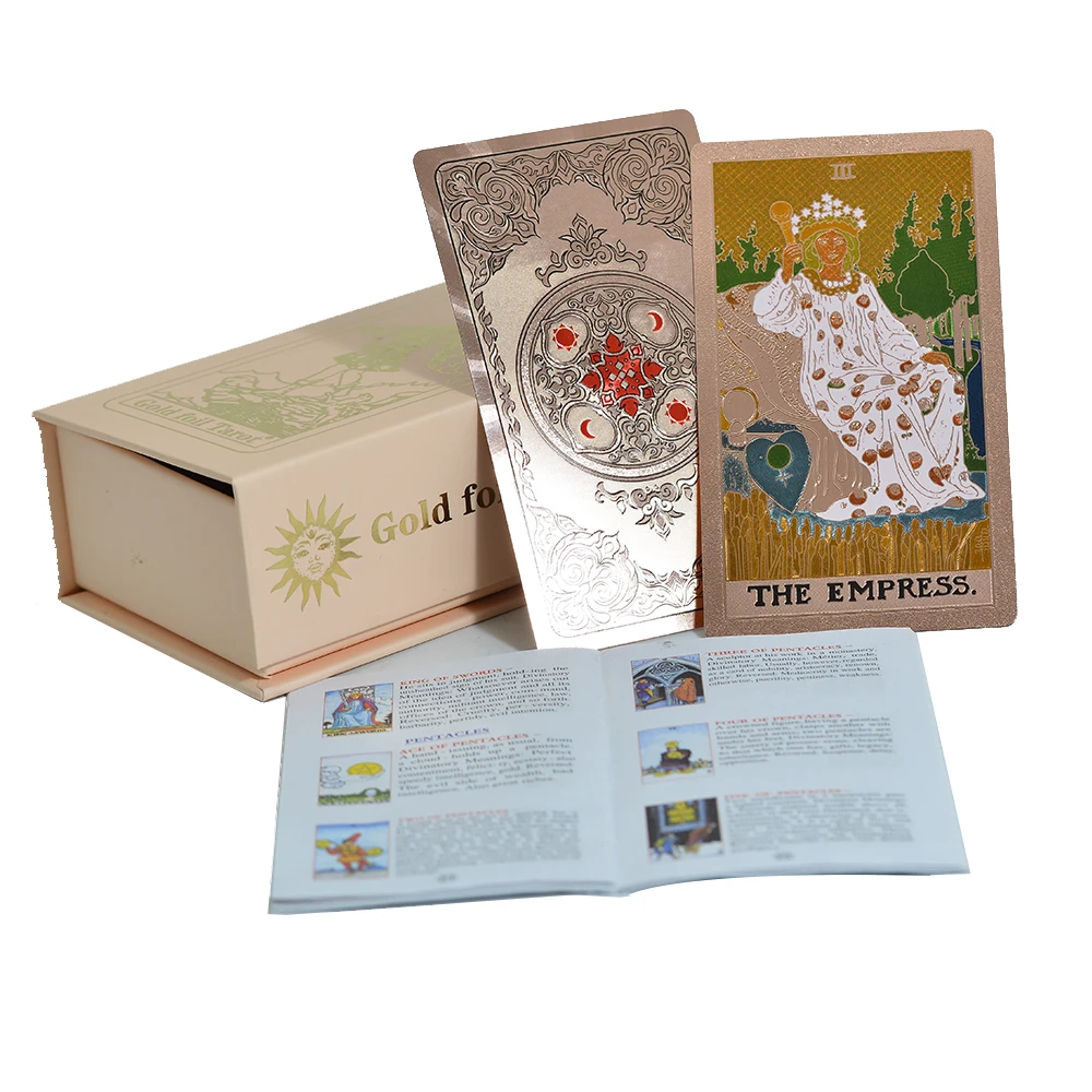 Cartas De Tarot De 7x12 Cm, Impermeables, Juego De Mesa Interactivo Para Niñas.