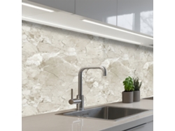 Paneles de mármol para salpicadero de cocina - Gris - Veteado 150x60 cm