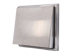 Tapa de ventilación para pared exterior de 100 mm, acero inoxidable SUS304