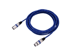 Cable de audio balanceado XLR macho a hembra de 3 pines para micrófono, 2026dn, 5 metros, azul