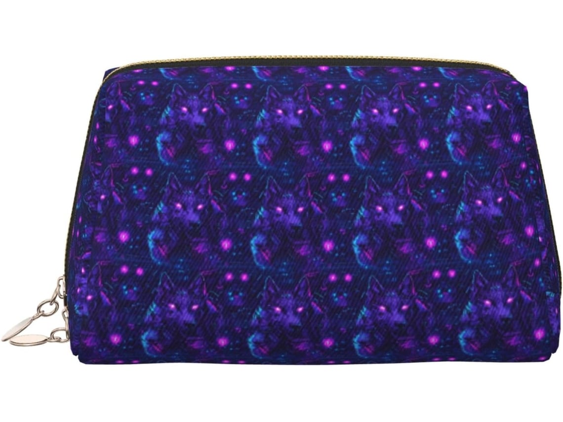 Neceser De Viaje Cuero Organizador Para Mujer Diseño Estampado Vacaciones