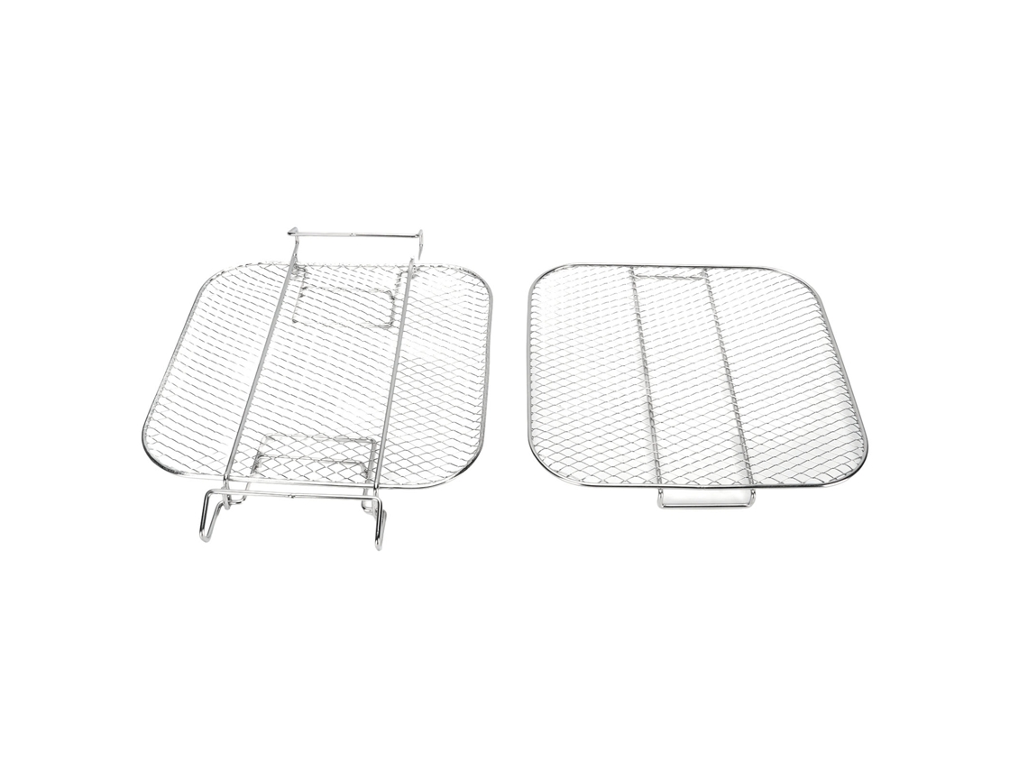 Rejilla De Acero Inoxidable De 2 Niveles Para Freidora, Apta Para Lavavajillas, Compatible Con Ag301, Ag302 Y Ag400.
