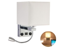 Lámpara De Pared Para Mesita De Noche: Luz De Lectura Led Flexible Con Usb Para Dormitorios (bombillas No Incluidas) (1 Unidad Con Puerto Usb)