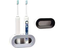 Omni-soporte Para Cepillos Eléctricos Doble, Montaje En Pared, Desagüe, 2 Unidades, Almacenaje Baño, Sin Taladrar, Resistente 12,5*6,5*5,5 Cm