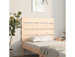 Cabecero De Cama Madera Maciza De Pino 90x3x80 Cm