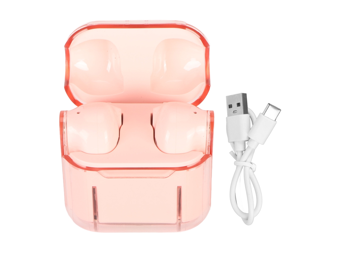 Fones De Ouvido Tradutor Sem Fio Bluetooth5.3 Com Tradução Em Tempo Real 144 Idiomas Rosa