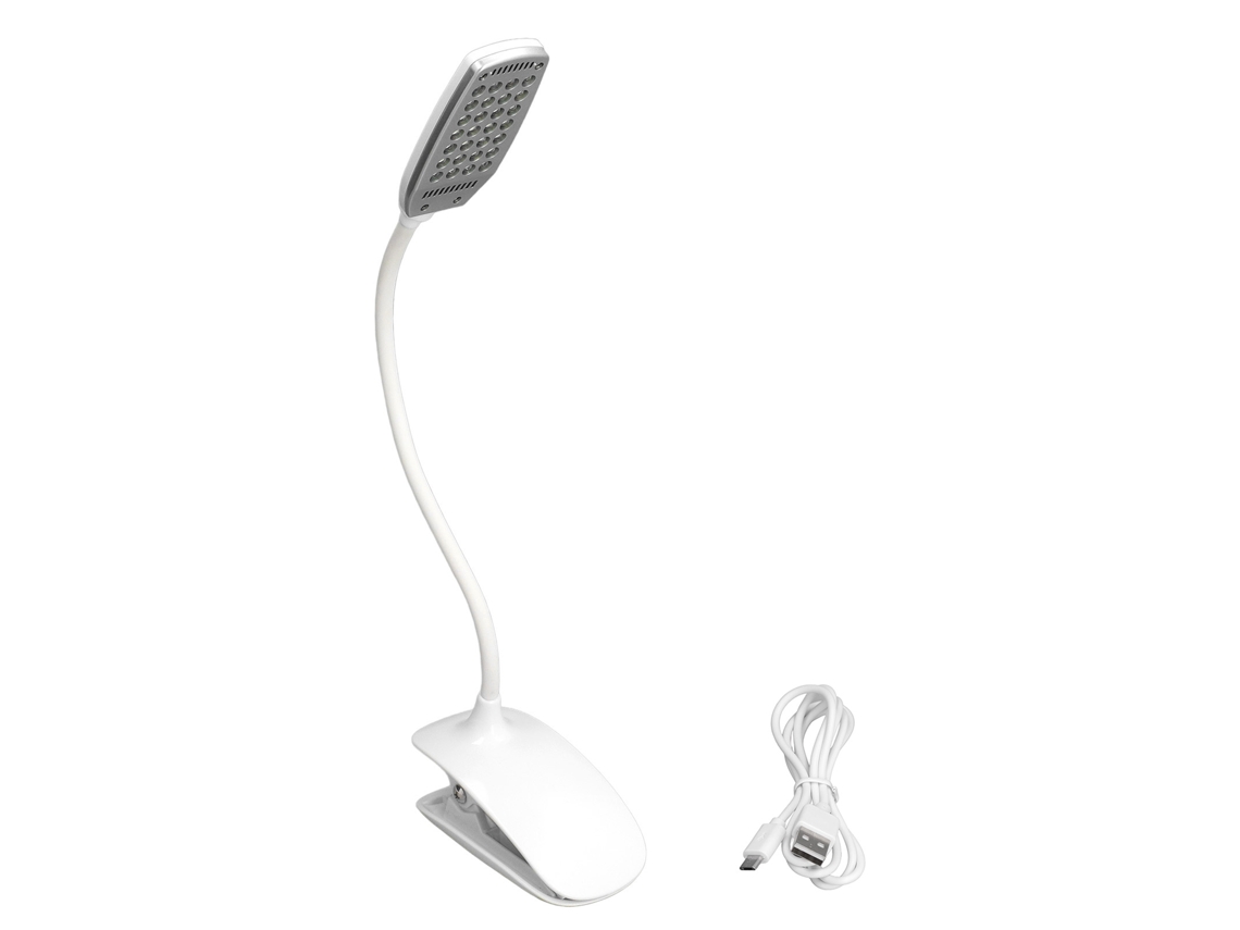 2026-lámpara De Mesa Con Clip Led Plegable 28leds Protectora De Ojos Usb Recargable Para Dormitorio Oficina Lectura