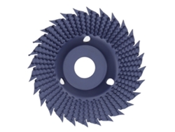 Disco de amolar para amoladora angular de acero inoxidable para pulir y dar forma a arcos en madera (DIY, azul)