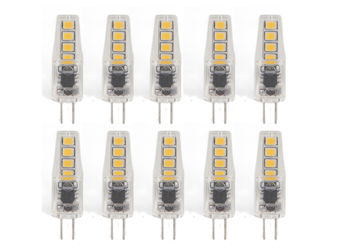 Bj-10 Peças De Lâmpada Led G4 8 Chips 2835 2w 360 Graus 220v Para Lar, Escritório, Pc