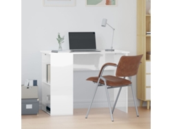 Escritorio | Mesa | Escritorio 100x55x75 cm, Derivados de madera, Blanco brillante